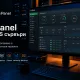 Илюстрация на работна среда с aaPanel, сървъри и инструменти за VPS управление