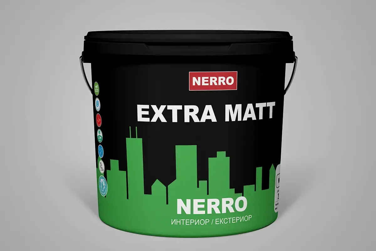 Етикет Nerro Extra Matt за интериорна и екстериорна боя
